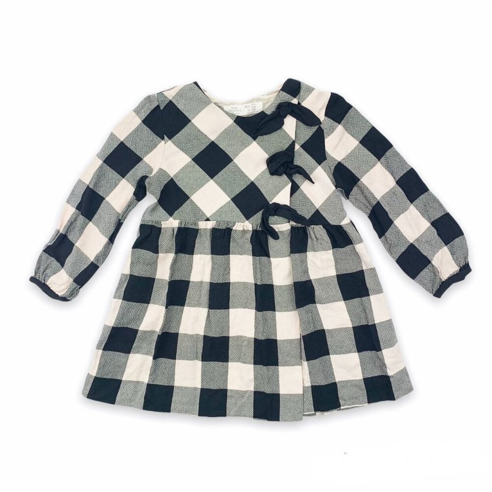 Zara Buffalo Plaid Wrap Dress {3/4}